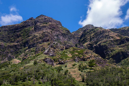 马德拉岛的山地景观