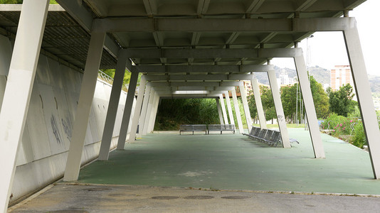 Park of the Vall dHebrn in Barcelona.