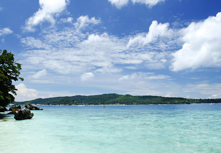 在泰国的热带海岛海滨