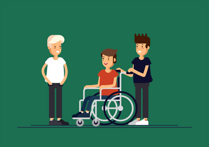 关爱残疾儿童概念照片