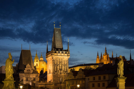 布拉格黄昏图片