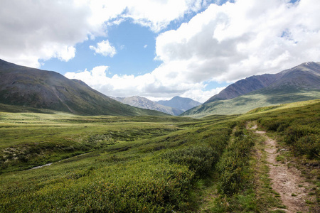 山风景与风景谷, 阿尔泰山, 俄国