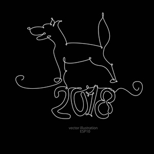 2018条狗与一条线为新的年