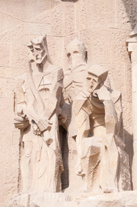 巴塞罗那传奇家族大教堂的细节