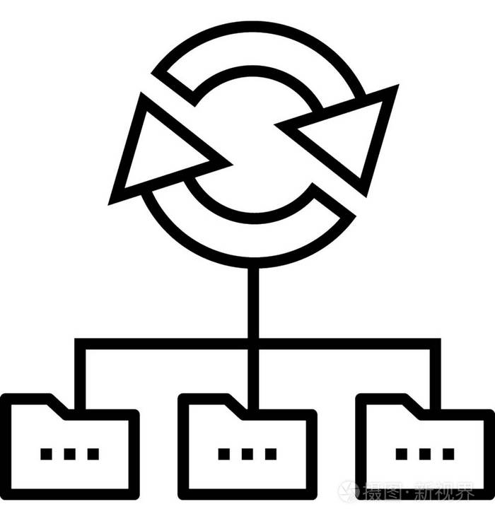 网络共享矢量图标