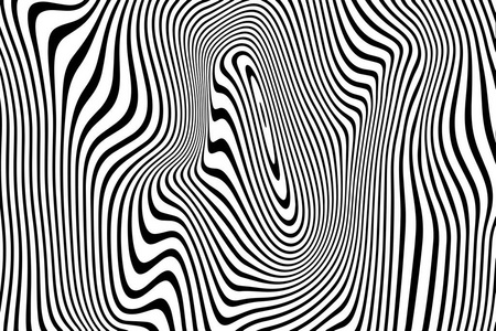 黑色波纹抽象图案波形曲线线波纹黑色白线矢量背景照片