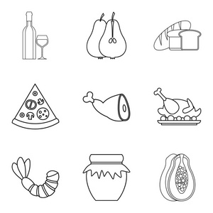 晚餐图标图片-晚餐图标素材-晚餐图标插画-摄图新视界