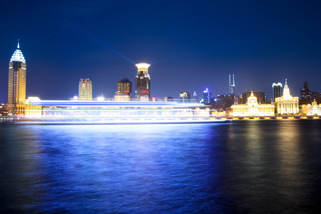 上海黄浦江夜景图片