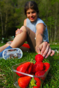 草莓野餐
