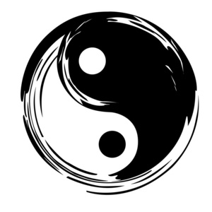 部落跟联盟图标阴阳矢量符号照片