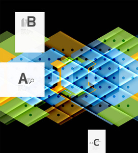 三角形和几何形状抽象背景