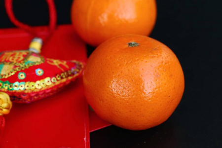 中国新年装饰橙果