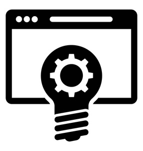 软件开发理念字形矢量图标图片