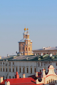 城市屋顶和彼得和保罗大教堂。俄罗斯喀山