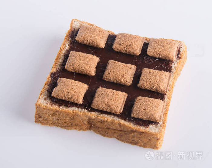 面包.一片面包,奶油巧克力