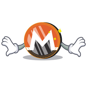 冲击 Monero 硬币字符卡通