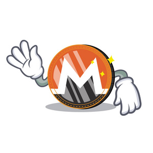 疯狂的 Monero 硬币卡通人物