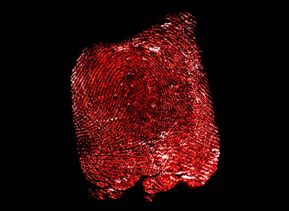 指纹印英文图片