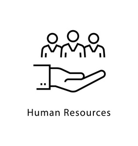 人力资源矢量线图标照片