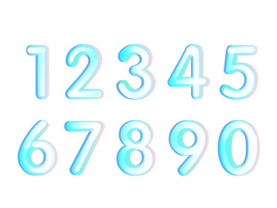 大写数字一到十图片