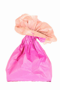 粉红色纸袋