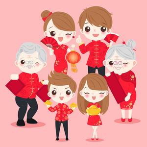 春节家庭图片