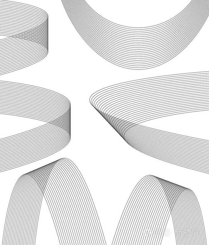 从多个并行lines17设计元素波形