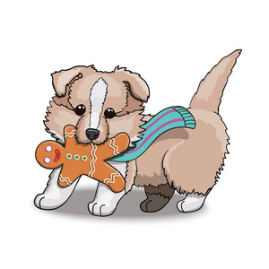 牧羊犬卡通图片