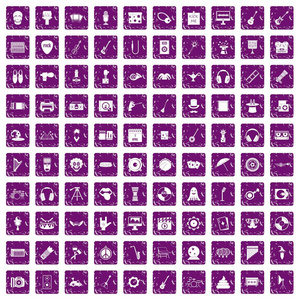 100 显示业务图标设置 grunge 紫色
