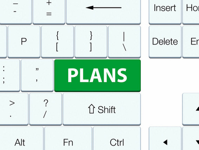 计划绿色键盘按钮