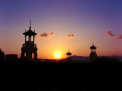 巴塞罗那古托罗拉的日落图片