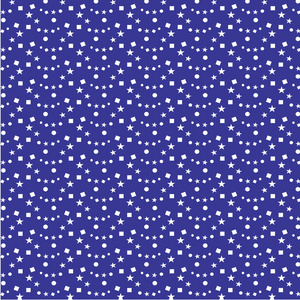 蓝色的白色五彩纸屑和星星背景图案