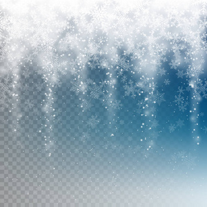 雪为您的冬天设计, 隔绝在透明背景