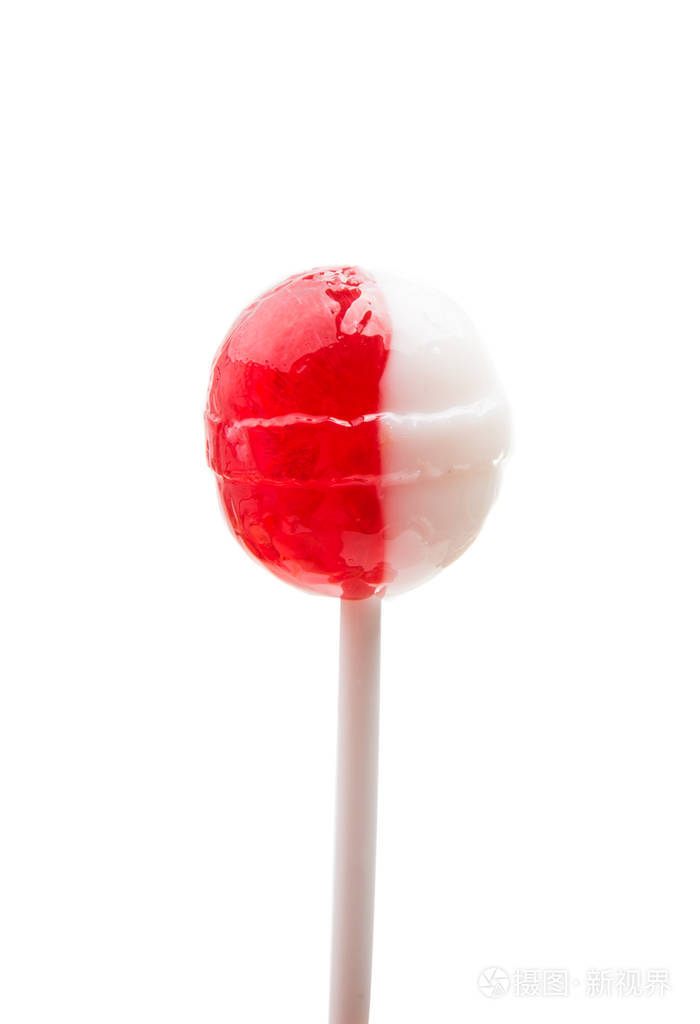 在被隔绝的一根棍子上的棒棒糖