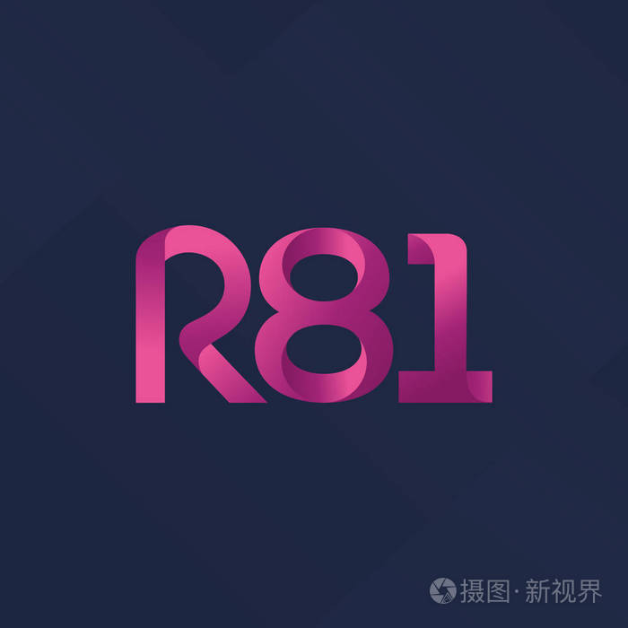 联合信函徽标 R 81 矢量插图