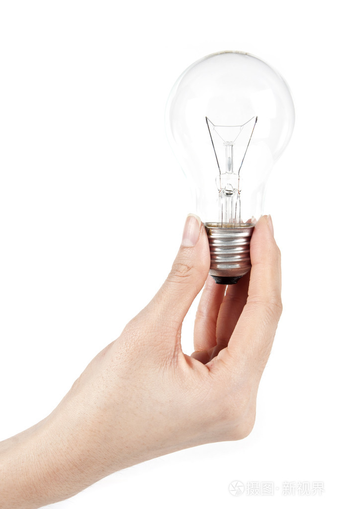 手拿灯泡照片-正版商用图片03ggzq-摄图新视界