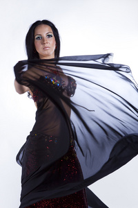 额头骨头凸起女孩照片照片