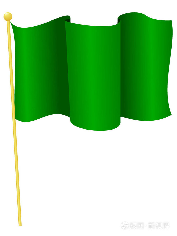 利比亚国旗绿色图片