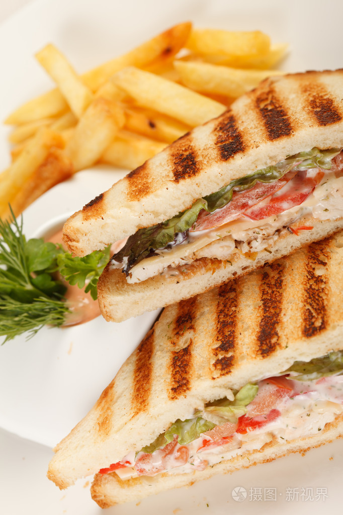 法式炸土豆三明治