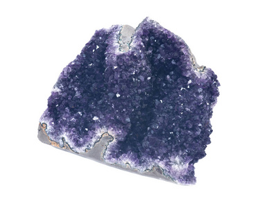 紫水晶紫色德鲁 geode