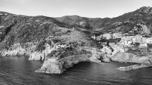 Manarola 海岸线鸟瞰图