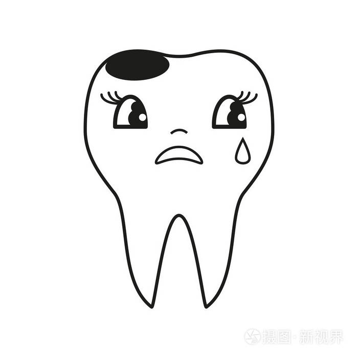 牙齿哭图标
