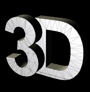 3d 三个三维字母图