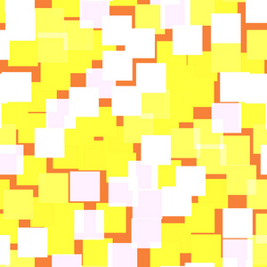 抽象正方形图案橙色几何背景愉快的随机平方几何混沌