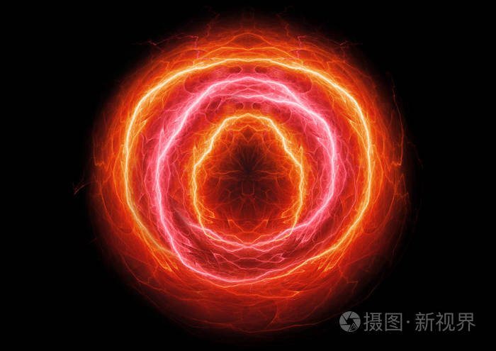 燃烧电火球功率和等离子体抽象