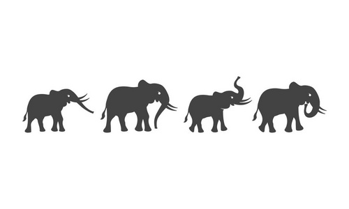 大象徽标模板图标