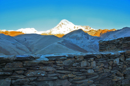 Kazbek 山上的日出, 乔治亚