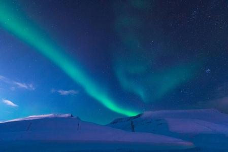 北极的天空图片