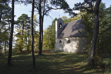 教堂在 Kohlenberg 山在 Fuchsstadt, Rhoen, Franconia, 巴伐利亚, 德国, 欧洲