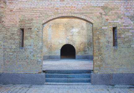 在基辅 基辅，乌克兰的堡垒的大门。kievopecherskaya f